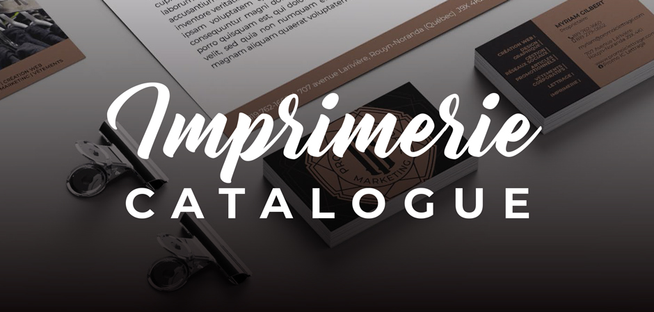 Catalogue Imprimerie
